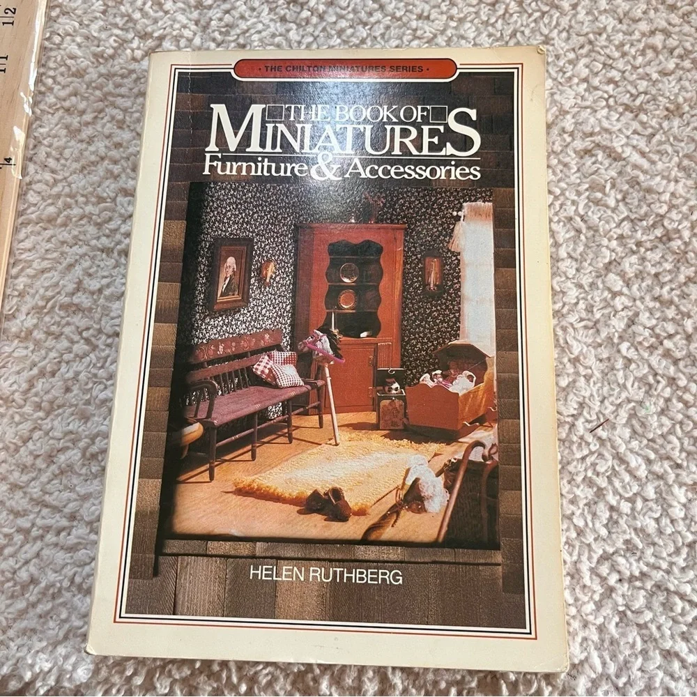 Vintage Set Of Two Books Dollhouses (1980) Miniatures (1977) Chilton Miniature